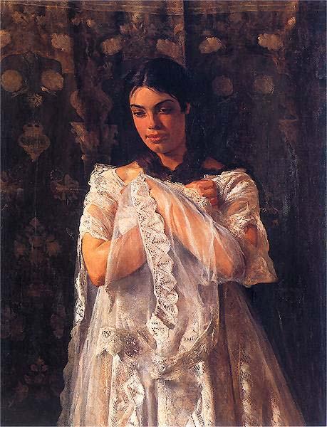 Jacek Malczewski Portrait of Helena Marcell. Sweden oil painting art